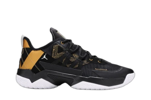 Jordan One Take 2 PF 'Black Metallic Gold'