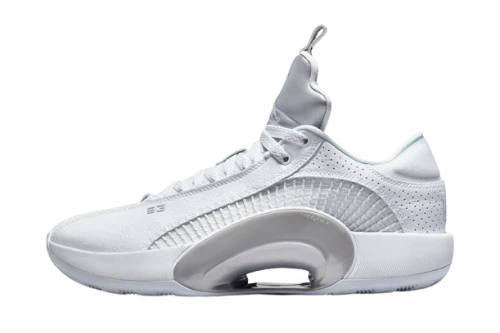 Jordan XXXV Low Metallic Silver (Clear Sole)