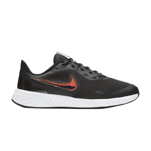 Nike Revolution 5 Power GS 'Black Iridescent Swoosh'