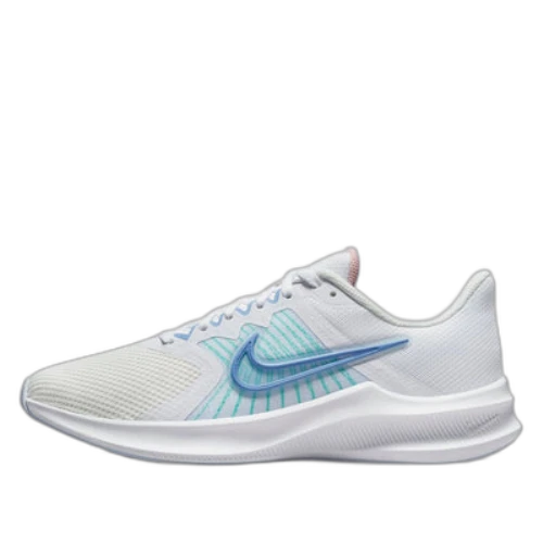 Nike Downshifter 11 Low-Top White/Blue (Women's)