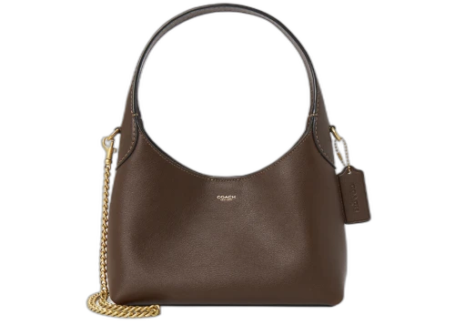 Coach Brooklyn 23 Chain Shoulder Bag Brown