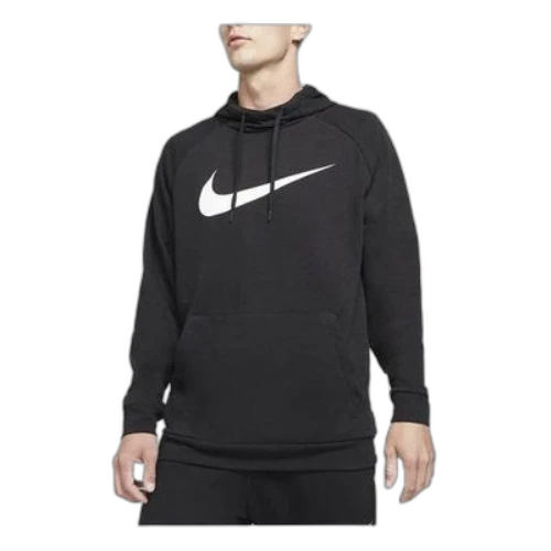 Nike Dry Graphic Logo Hoodie 'Black White'