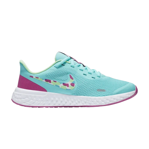 (GS) Nike Revolution 5 'Aurora Green Camo'