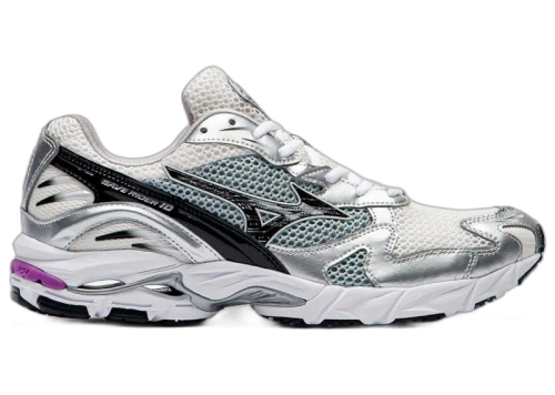 Mizuno Wave Rider 10 Snow White Black Slate