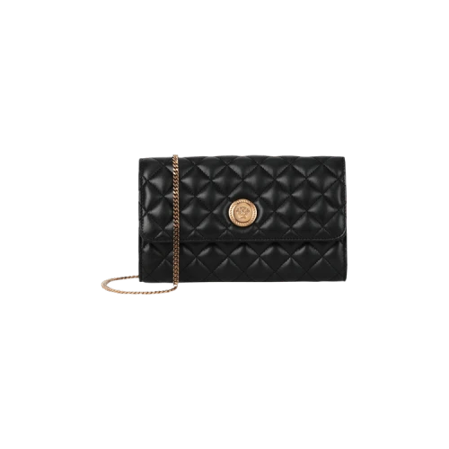 Versace Quilted Leather Clutch Black/Gold