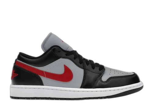Jordan 1 Low Wolf Grey Gym Red (Women's)