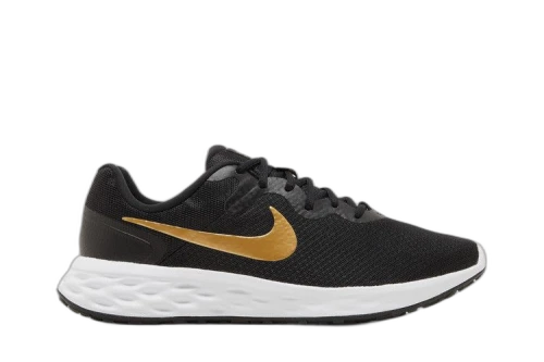 Nike Revolution 6 Black Metallic Gold