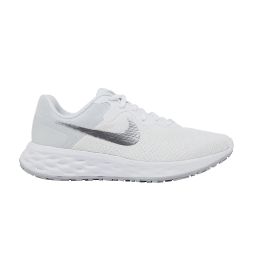 Nike Revolution 6 White Silver Metallic (Women's)