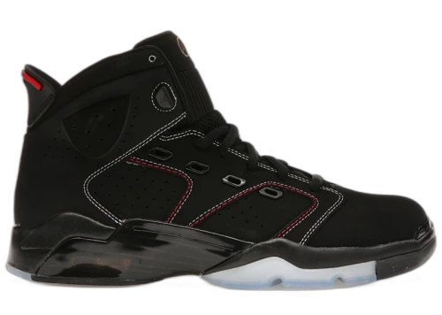 Jordan 6-17-23 Black White Red Contrast Stitching