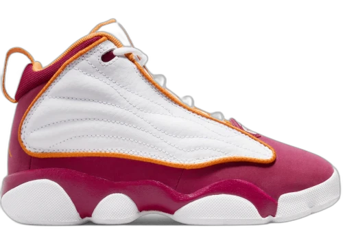 Jordan Pro Strong White Cardinal Red Vivid Orange (PS)