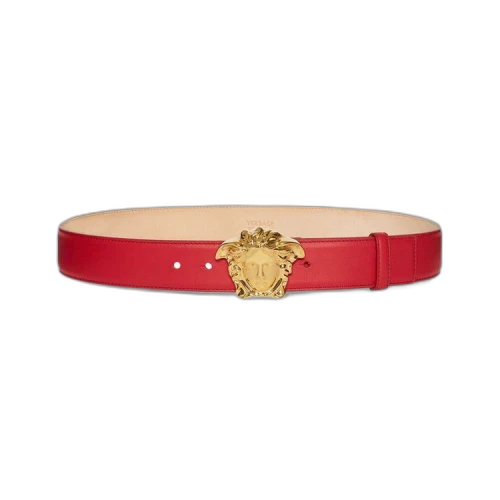 Versace Palazzo Belt With Medusa Buckle 'Red'