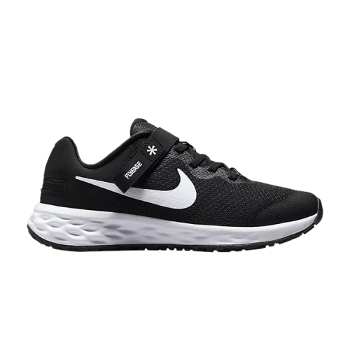 Nike Revolution 6 FlyEase GS 'Black White'