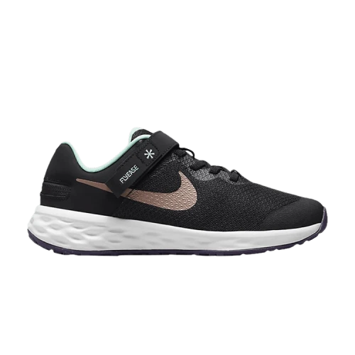 Nike Revolution 6 FlyEase GS 'Black Metallic Red Bronze'