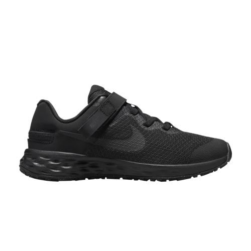 Nike Revolution 6 FlyEase PS 'Black Dark Smoke Grey'
