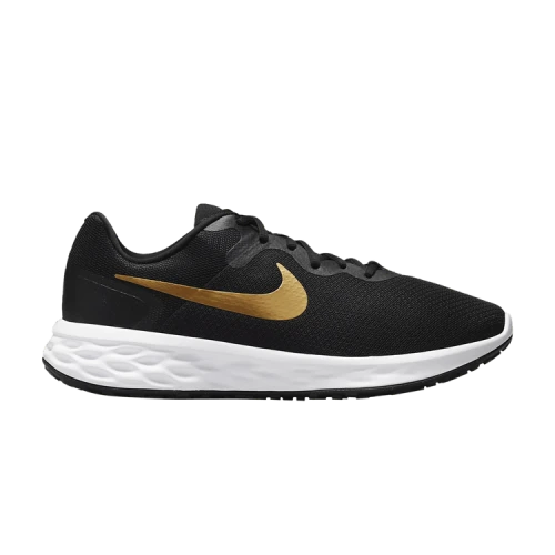 Nike Revolution 6 Extra Wide 'Black Metallic Gold'