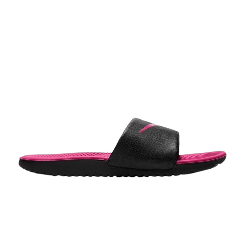 Nike Kawa Slide Black Vivid Pink (GS)