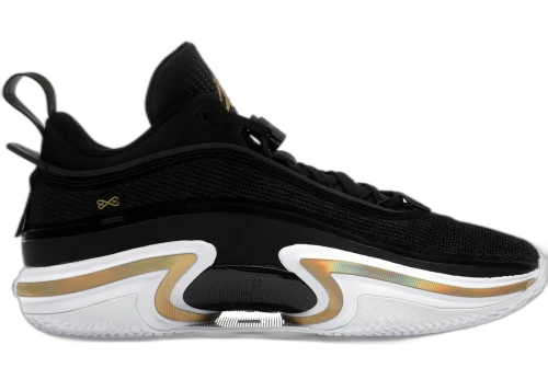 Jordan 36 Low PF Black Gold (White Sole)