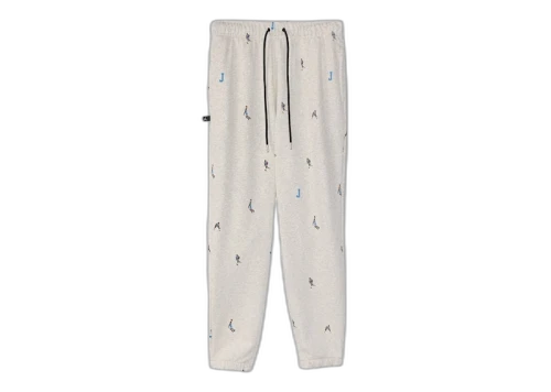Jordan Essential Print Fleece Pants Oatmeal Heather