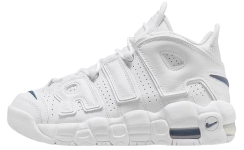 Nike Air More Uptempo White Midnight Navy (GS)