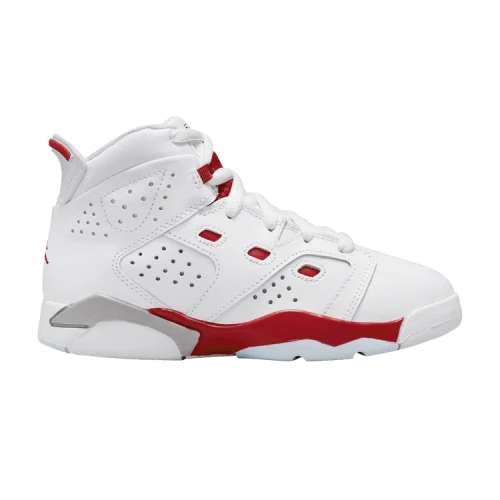 (GS) Air Jordan 6 'White University Red'