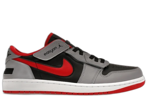 Jordan 1 Low Flyease Fire Red Cement Grey