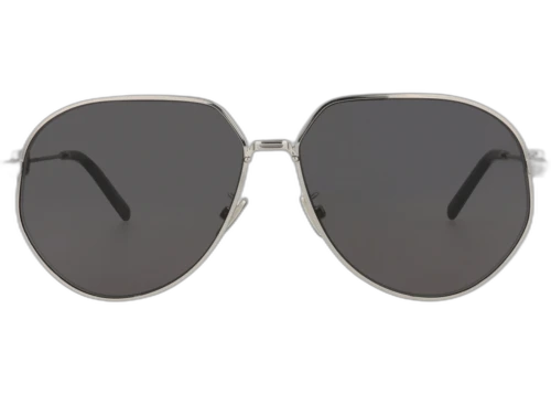 Dior Aviator-Frame Metal Sunglasses Palladium Palladium Smoke (DM40026U-61-16A)