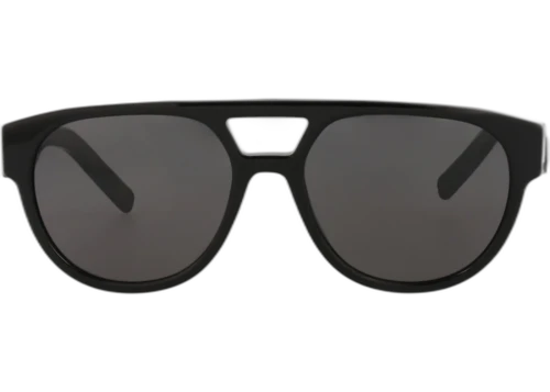 Dior Aviator-Frame Acetate Sunglasses Black Black Smoke (DM40054I-54-01A)