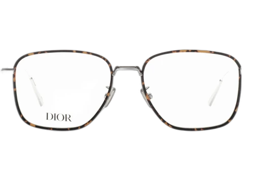 Dior Square-Frame Metal Optical Frames Palladium Palladium Transparent (DM50029U-53-016)