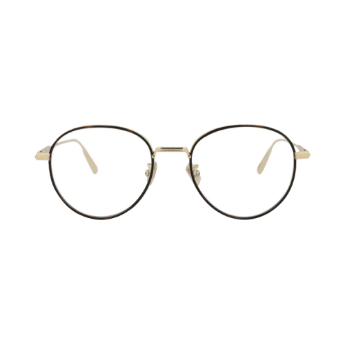 Dior Round-Frame Metal Optical Frames Gold Gold Transparent (DM50044U-51-010)
