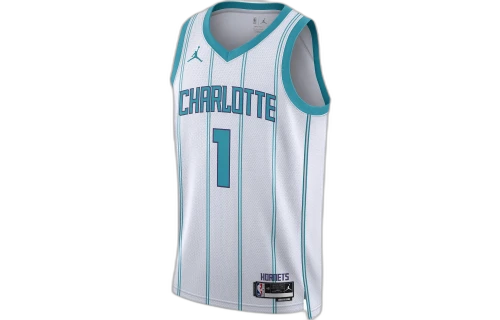 Jordan NBA Charlotte Hornets Lamelo Ball Association Edition Swingman Jersey White/Tail