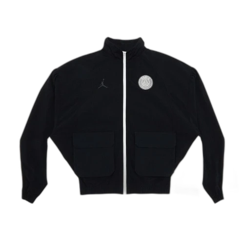 Air Jordan Paris Saint-Germain Anthem Jacket 'Black/White/Smoke Grey'