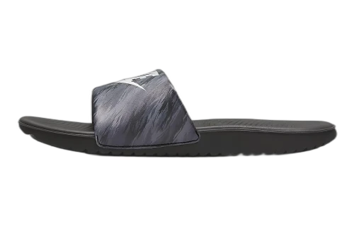Nike Kawa SE Slide GS 'Black Pure Platinum Camo'