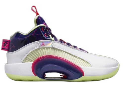 Jordan XXXV Luka White Deep Royal Blue Pink Blast Multi-Color (GS)