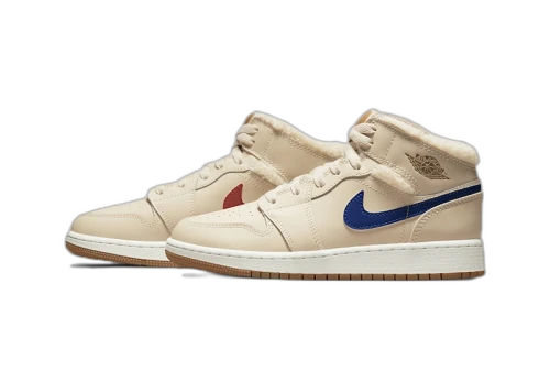 Jordan 1 Mid Utility Fleece Pearl White (TD)
