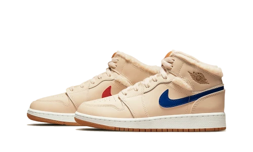 Jordan 1 Mid ALT Utility Fleece Pearl White (PS)