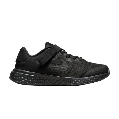 (GS) Nike Revolution 6 FlyEase 4E 'Black Dark Smoke Grey'