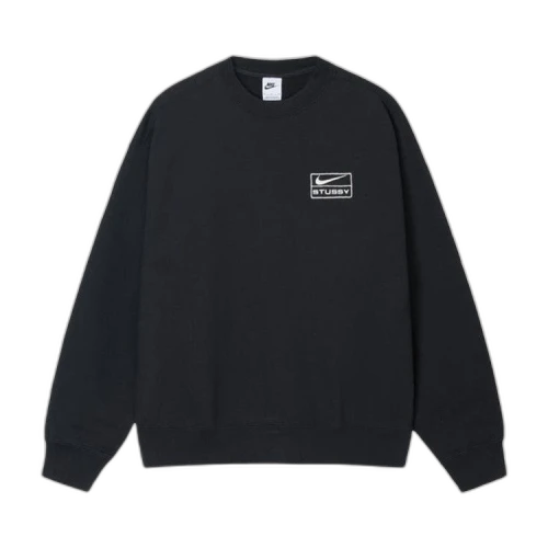 Stussy x Nike Acid Wash Fleece Crew 'Black'