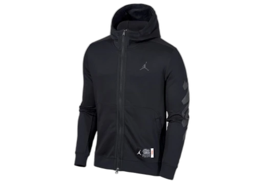 Jordan x Zion x Naruto Full Zip Top Hoodie (Asia Sizing) Black