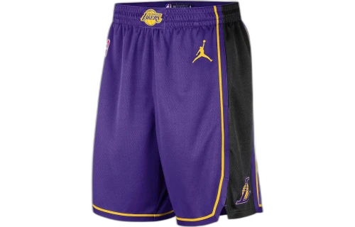Jordan NBA Los Angeles Lakers Statement Edition Swingman Dri-FIT Shorts Purple/Yellow