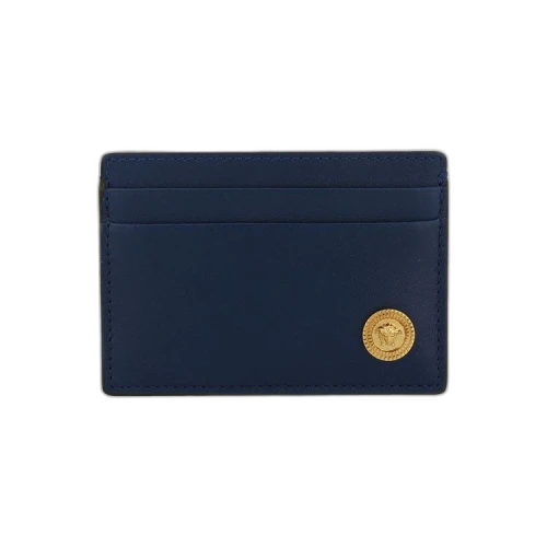 Versace Medusa Biggie Card Holder Navy/Gold
