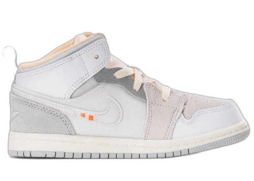 Jordan 1 Mid SE Craft Craft Inside Out White Grey (TD)