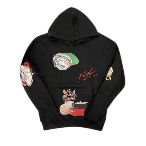 Air Jordan Artist Series By Jacob Rochester Pullover Hoodie 'Black/Sail/University Red'