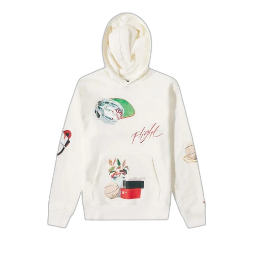 Air Jordan Artist Series By Jacob Rochester Pullover Hoodie 'Sail/Black/University Red'