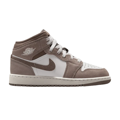 Air Jordan 1 Mid GS 'Stone Summit White Olive Grey'
