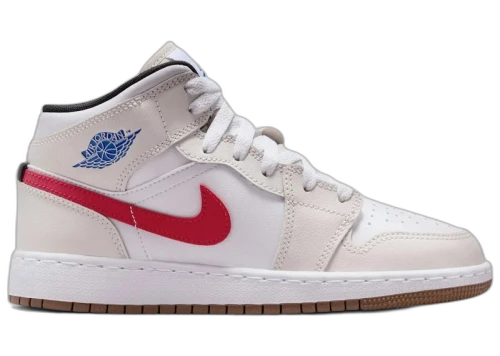 Jordan 1 Mid Phantom Game Royal White (GS)