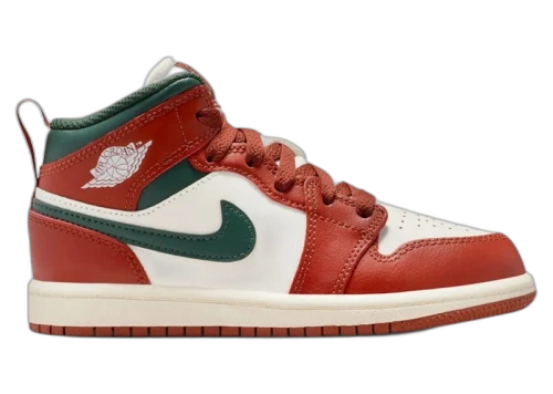 Jordan 1 Mid Redstone Midnight Green (PS)