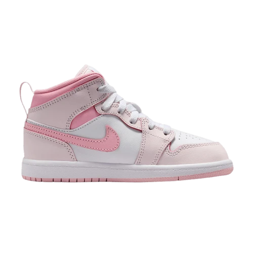 Jordan 1 Mid Pearl Pink White (PS)