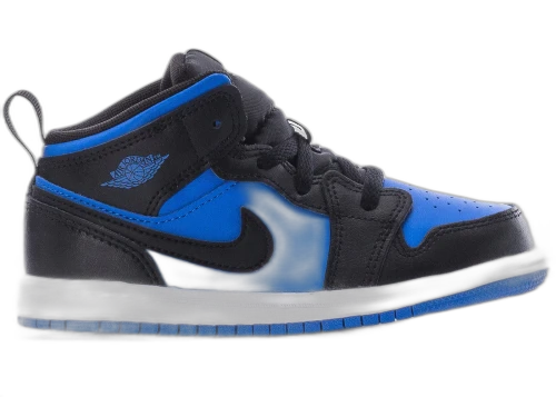 Jordan 1 Mid Black Royal Blue (TD)