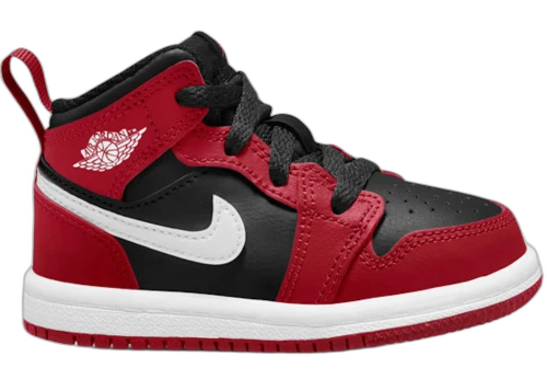 Jordan 1 Mid Black Gym Red (TD)
