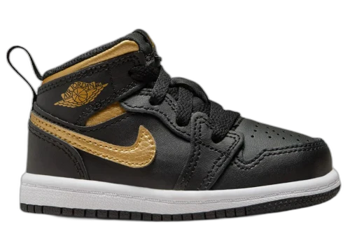 Jordan 1 Mid Metallic Gold Black (TD)